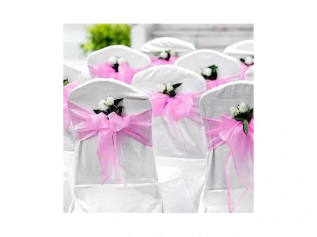 25 Pcs Organza Chair Sashes For Wedding Banquet… – Coupon
