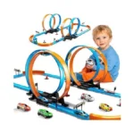 Toy Car Race Track Set For Boys Kids Age 3-5 4-7... - Coupon