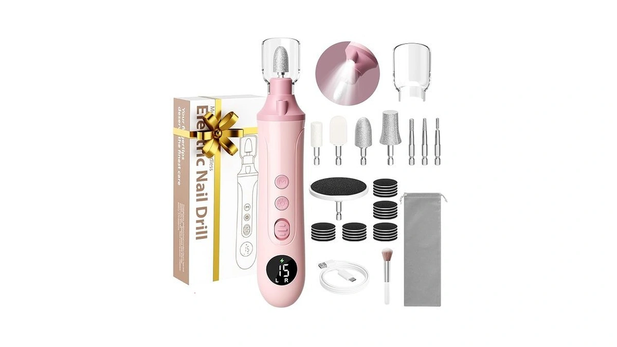 Electric Nail Drill Kit Nail Filer Electric With... - Coupon