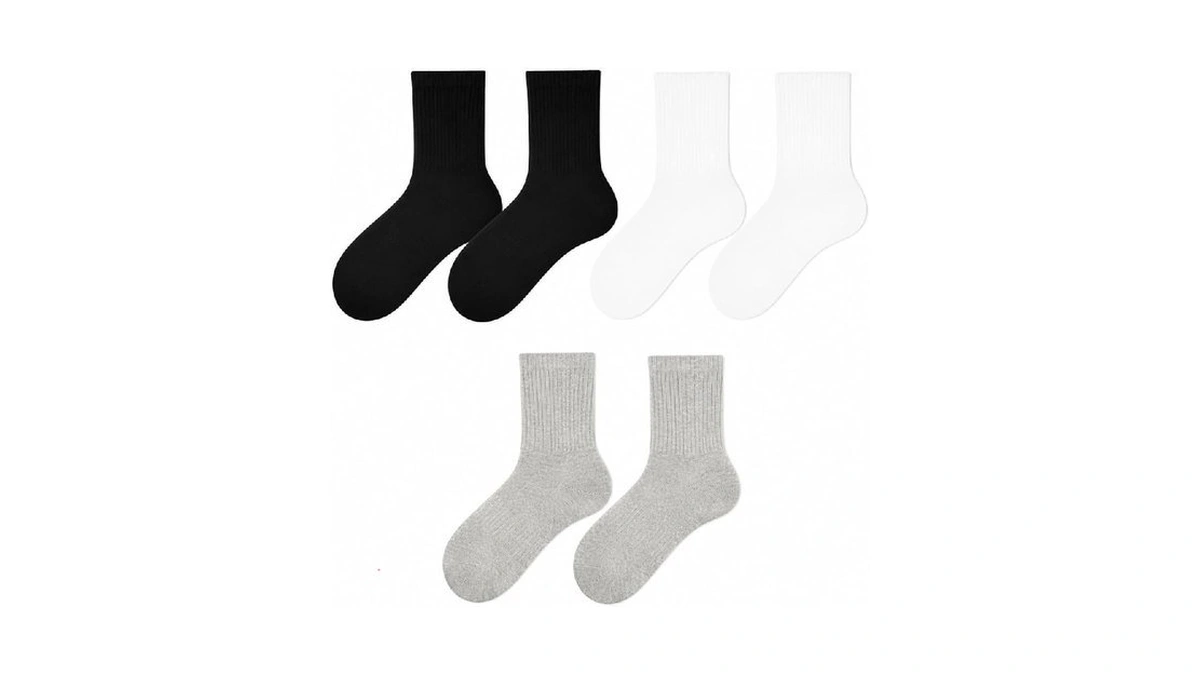 Gowaaw Mens Cotton Short Crew Socks Quarter Socks 6... - Coupon
