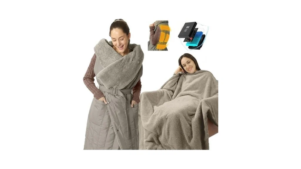 Zonli Electric Wearable Heated Blanket 2-in-1... - Coupon