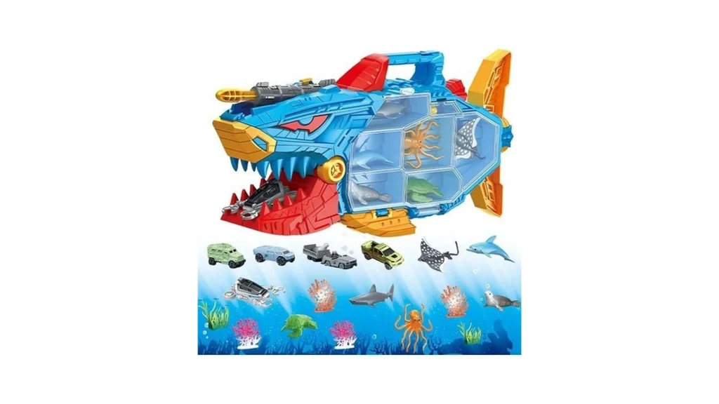 Frontoytall Shark Ocean Animal Toys Set With 18... - Coupon