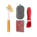 Tezz 5 Pieces Cast Iron Cleaner Kit Include... - Coupon