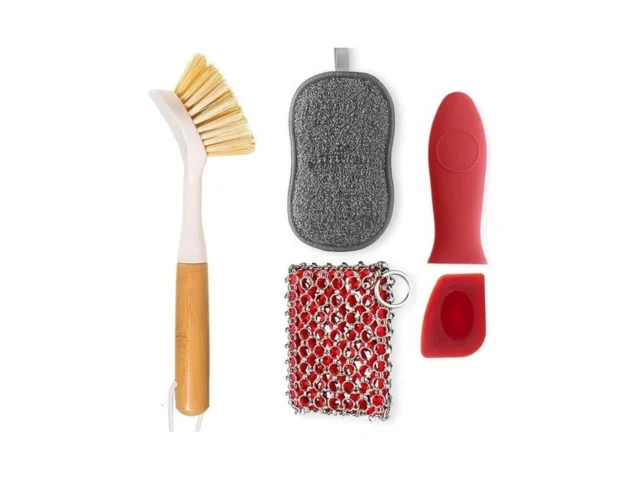Tezz 5 Pieces Cast Iron Cleaner Kit Include… – Coupon