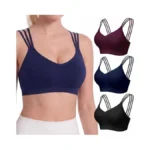 Fittin Padded Sports Bra For Women Strappy Seamless... - Coupon