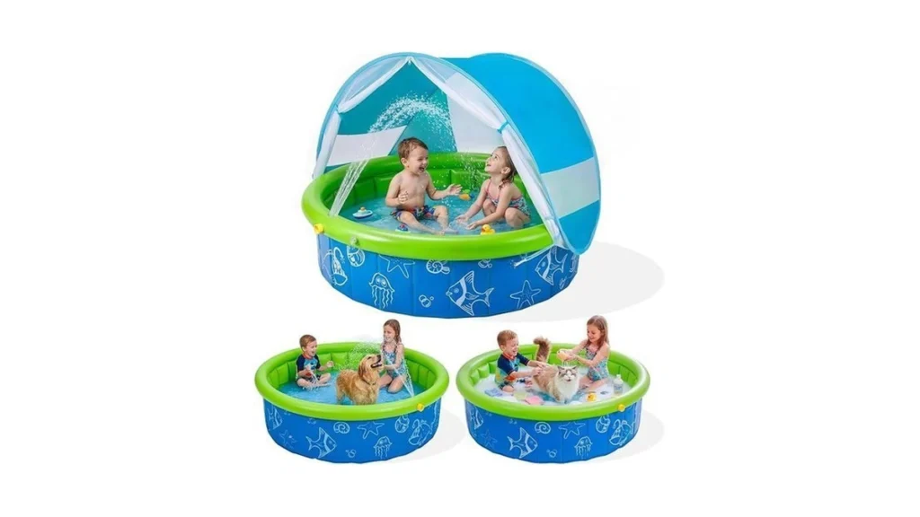 Kids Pool For Toddler Foldable Kiddie Pool With... - Coupon