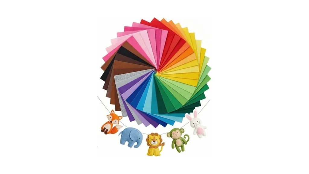 Ayssny Felt Fabric Sheets Craft 6 X 6 Inches Multi... - Coupon