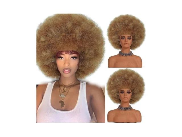 Missspecial Afro Wig 70s Curly Wigs For Black Women… – Coupon