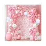 88pcs Pink Bow Confetti Balloons Huge Pink Bow... - Coupon