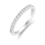 Silvernana 0 3ct Moissanite Wedding Band For Women... - Coupon