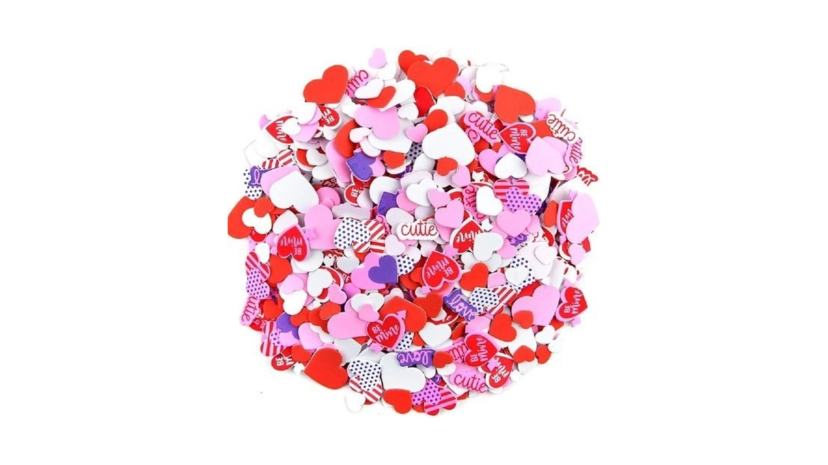 Mototo 600pcs Colorful Heart Foam Stickers Eva... - Coupon