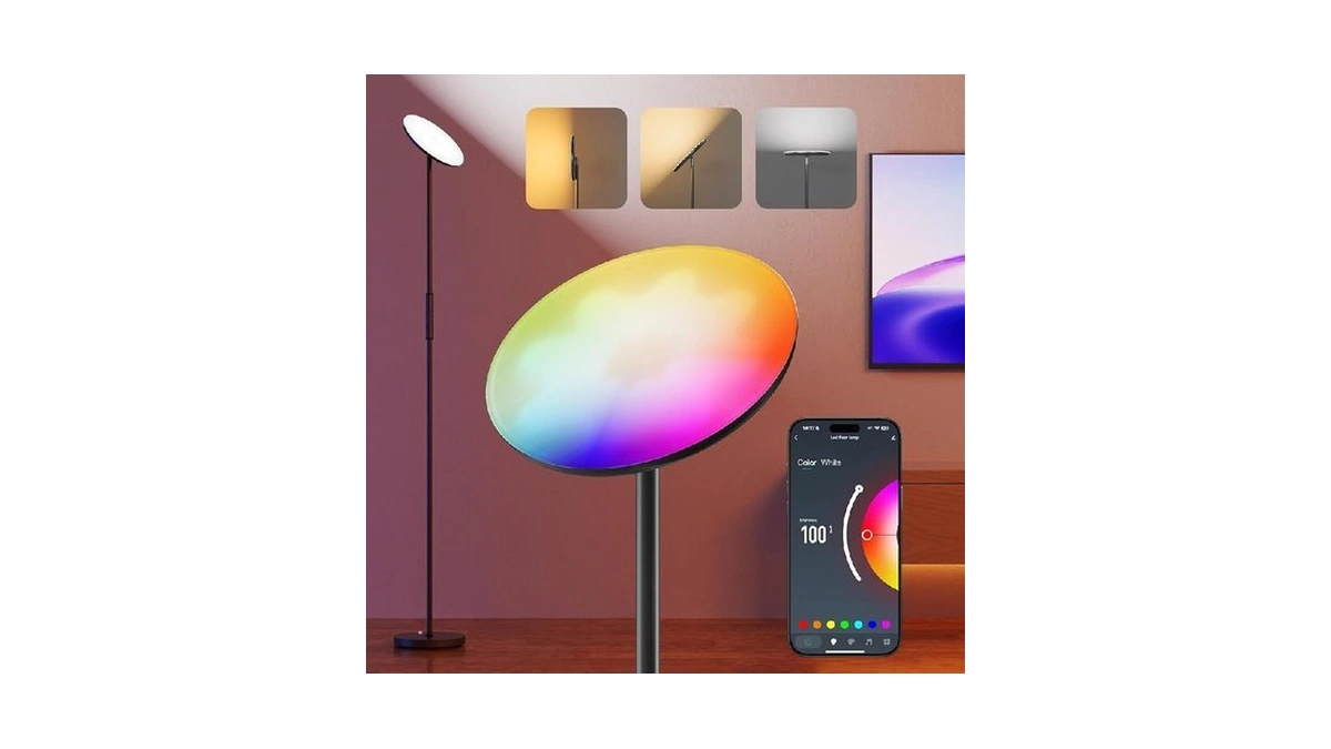 Floor Lamp 2800lm Rgbww Smart Standing Lamps For... - Coupon