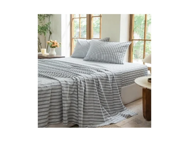 Bestdesil Striped Bedding Sheet Set 4 Pcs 100… – Coupon