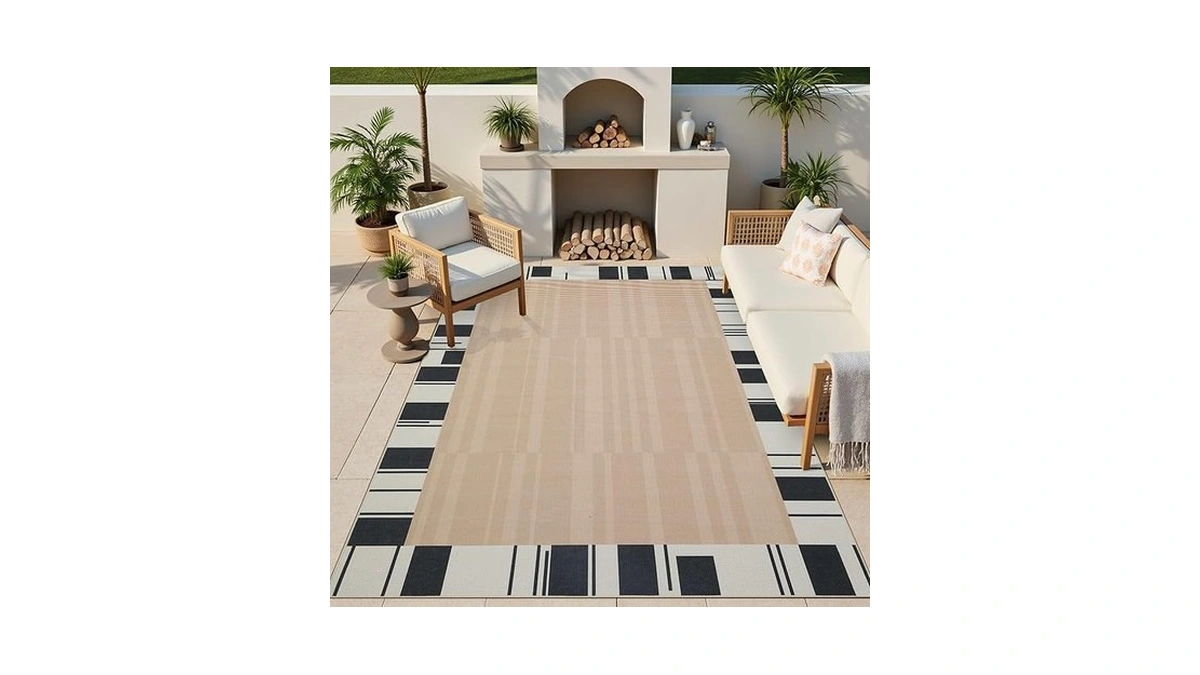 Latte Fog Modern Easy Jute 5x7 Area Rugs Washable... - Coupon