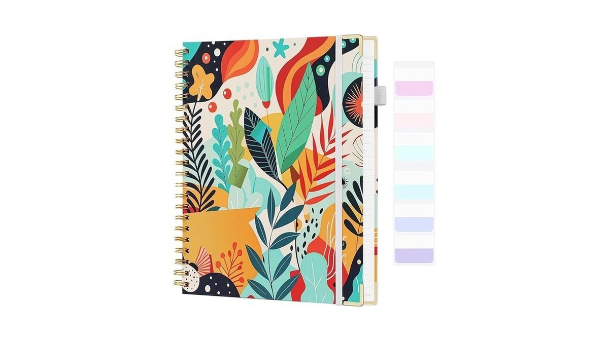 College Ruled Notebook - Hardcover Spiral Notebook... - Coupon