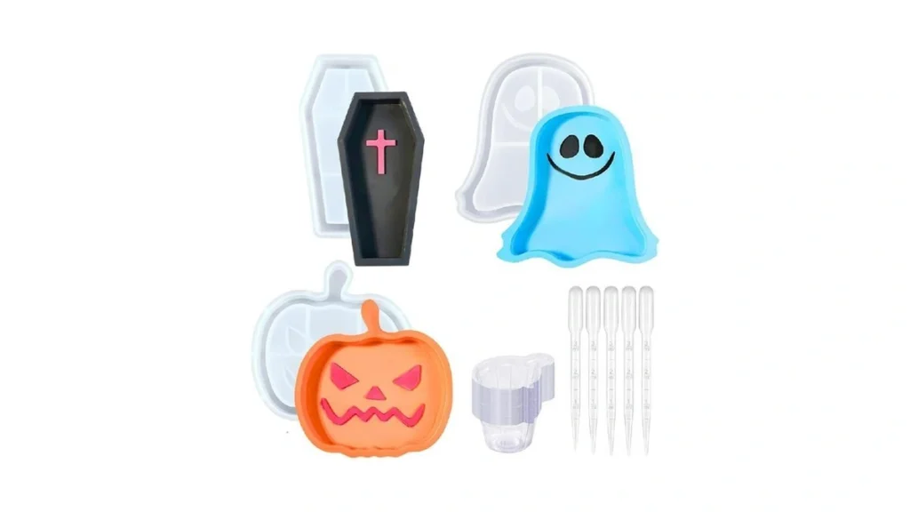 3pcs Halloween Resin Tray Molds Set For Diy Casting... - Coupon