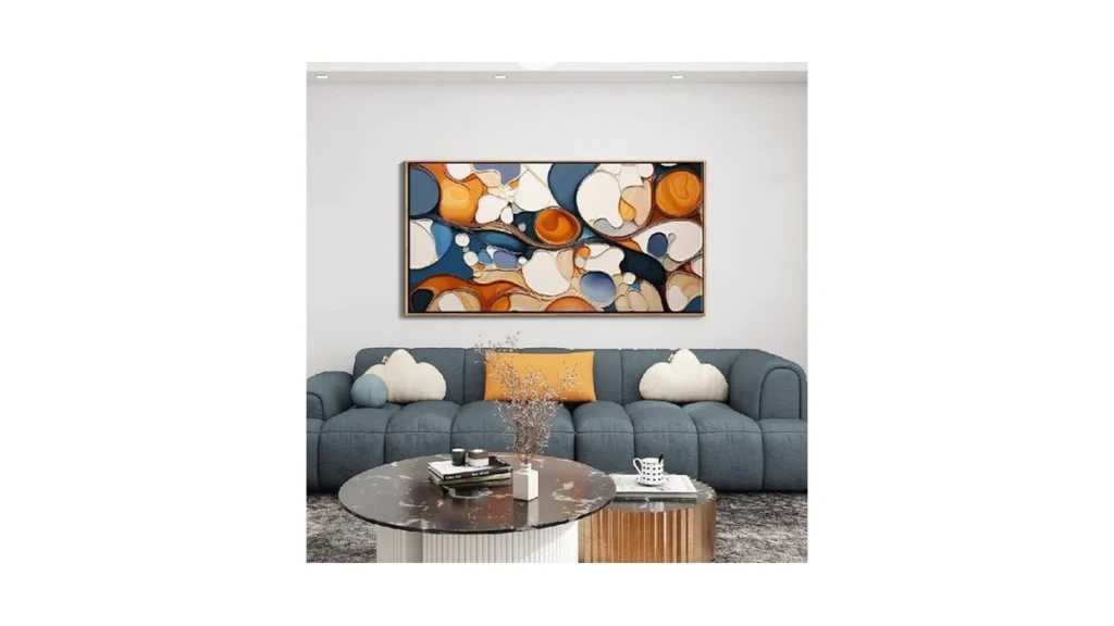 Abstract Canvas Wall Art - Colorful Framed Wall... - Coupon