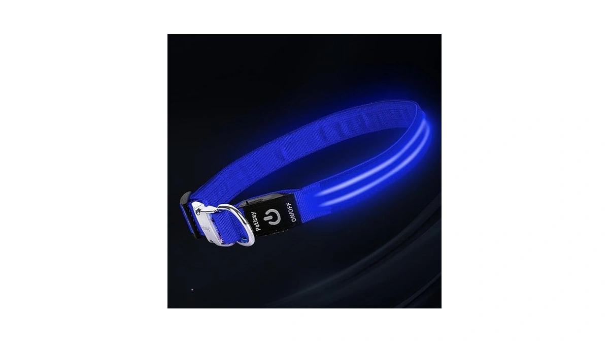 Led Dog Collar With Metal Buckle - Usb Rechargeable... - Coupon