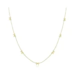 Bolagtier Dainty 7-bow Necklace 14k Gold Plated... - Coupon