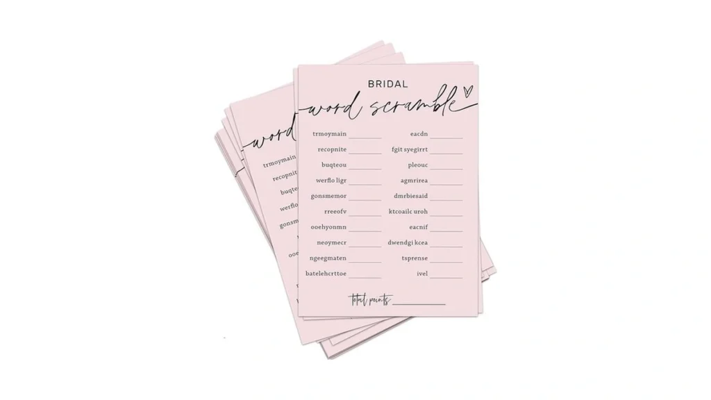 Tsunerrorami Bridal Shower Games Bridal Word... - Coupon