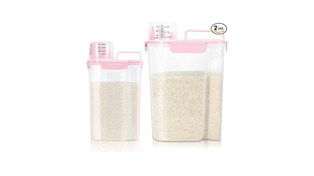 Tbmax Rice Container 2 Pack Airtight Cereal... - Coupon