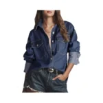 Skirt Bl Women Denim Shirts Oversized Button Down... - Coupon