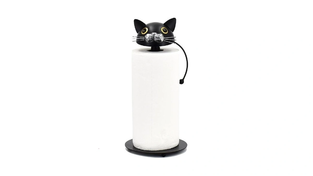Wdlfcgc Paper Towel Holder - Black Cat Paper Towel... - Coupon