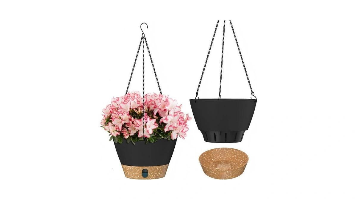 Zmtech 2 Pack 8 Inch Hanging Planters For Indoor... - Coupon