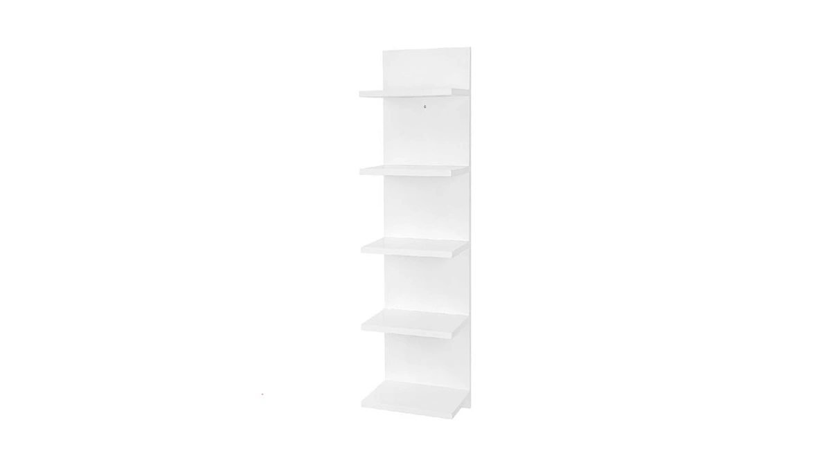 Niubest Wooden 5 Tier Wall Shelf Vertical Column... - Coupon