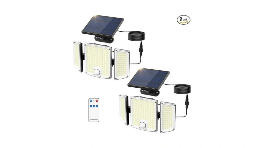 Onforu Solar Lights Outdoor 3500lm 278 Leds Split... - Coupon
