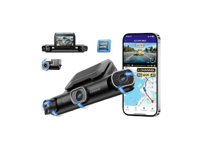Azdome 360 4 Channel Dash Cam Front And Rear Inside… – Coupon