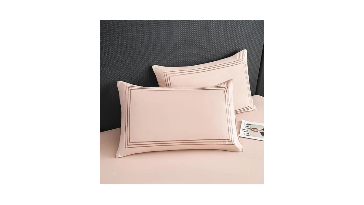Dcsky Queen Pillow Cases Set Of 2 - Grey Striped... - Coupon