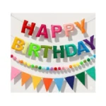 3d Happy Birthday Banner Set Pre-strung Reusable... - Coupon
