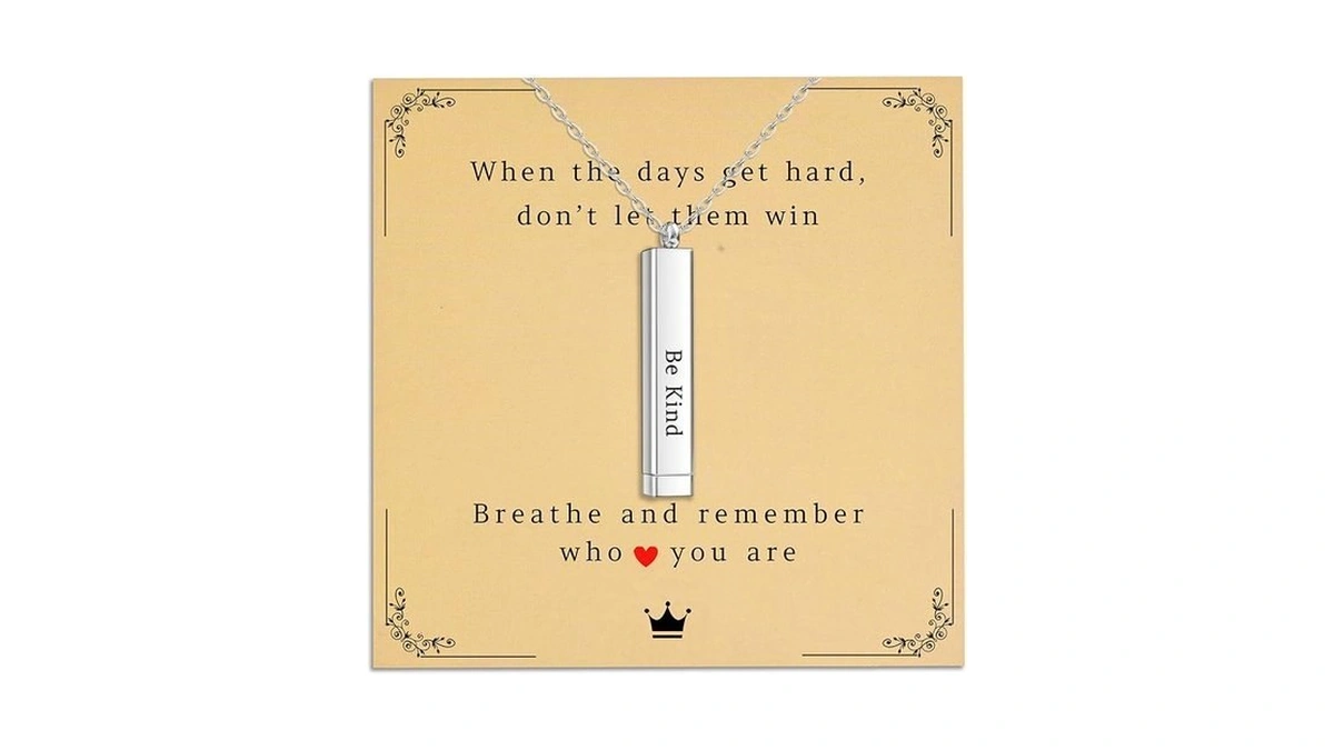 Gracayfr Be Kind Of A B Necklace Silver Hidden... - Coupon