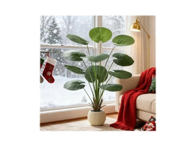 Txabl Artificial Palm Tree Faux Fan Palm Tree 5ft… – Coupon