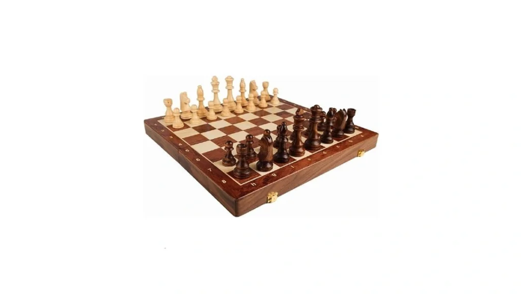 15 Walnut Chess Set With Storage Board For Adults... - Coupon