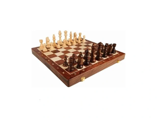 15 Walnut Chess Set With Storage Board For Adults… – Coupon