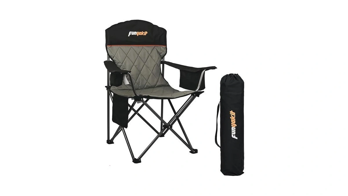 Funyakit Camping Chairs Portable Chair Folding... - Coupon