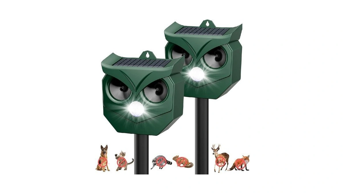 2pack Ultrasonic Animal Repeller With Led Strobe... - Coupon