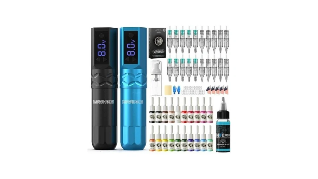 Wormhole Tattoo Kit Wireless Tattoo Gun Kit 2pcs... - Coupon