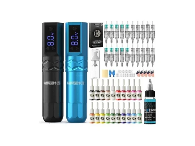Wormhole Tattoo Kit Wireless Tattoo Gun Kit 2pcs… – Coupon