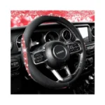 Kafeek Red Rhinestone Steering Wheel Cover Sparkly... - Coupon
