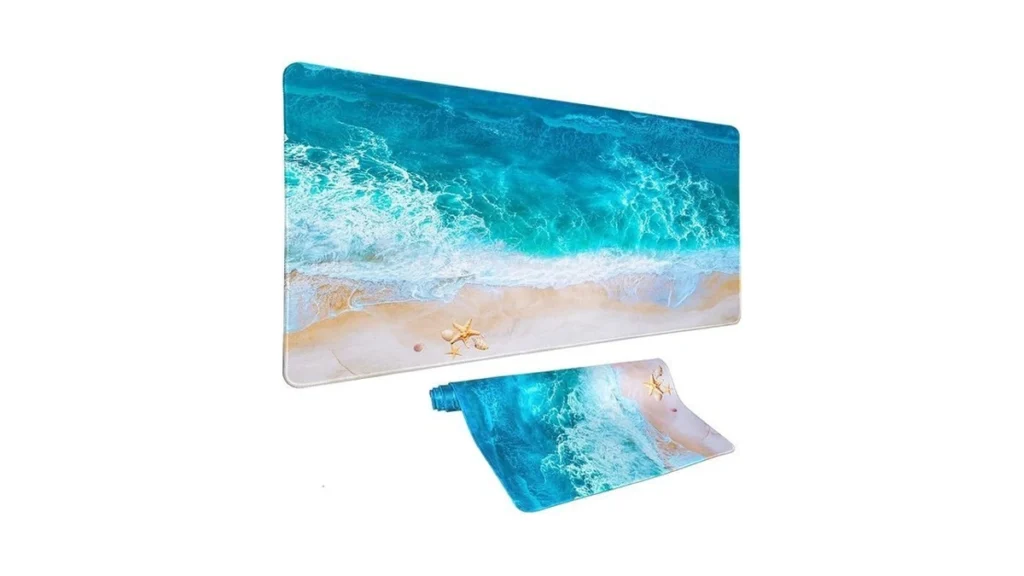 Blue Ocean Mouse Pad Desk Mat Starfish Beach Big... - Coupon