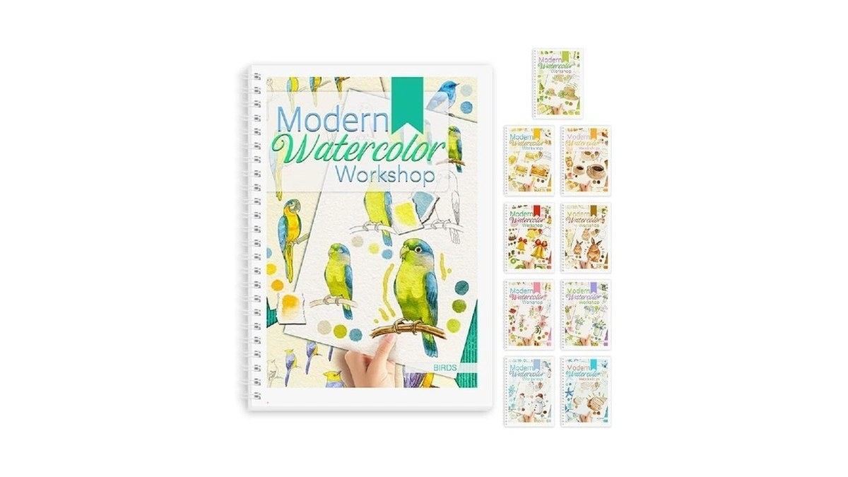 Watercolor Workbook Watercolor Workbook Paint Book... - Coupon