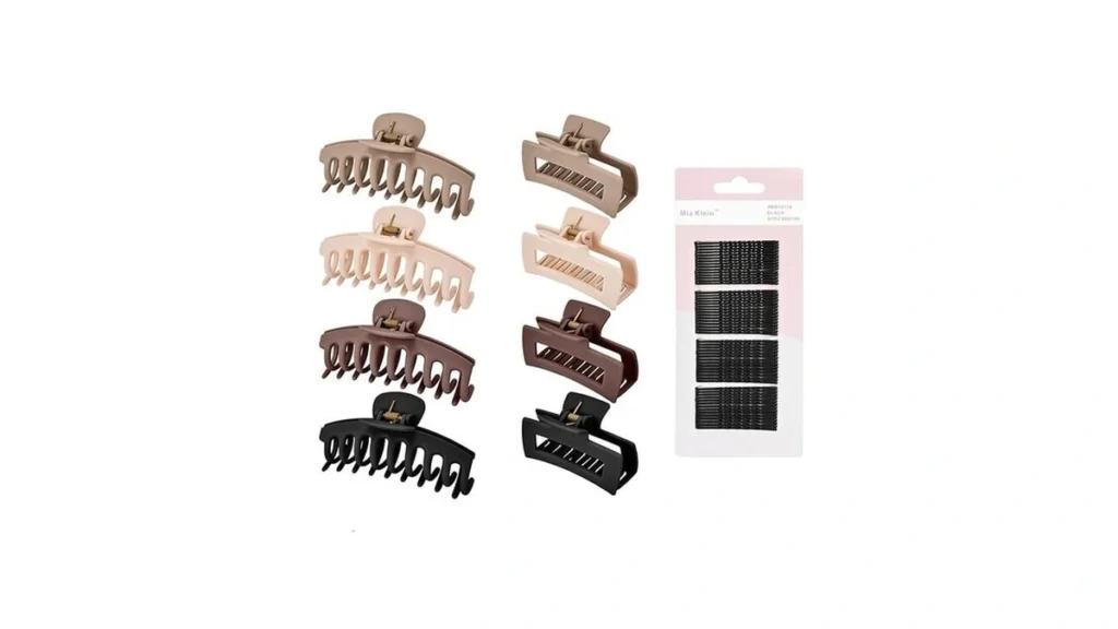 Mia Klein Hair Clips Set 8 Matte Non-slip Claw... - Coupon
