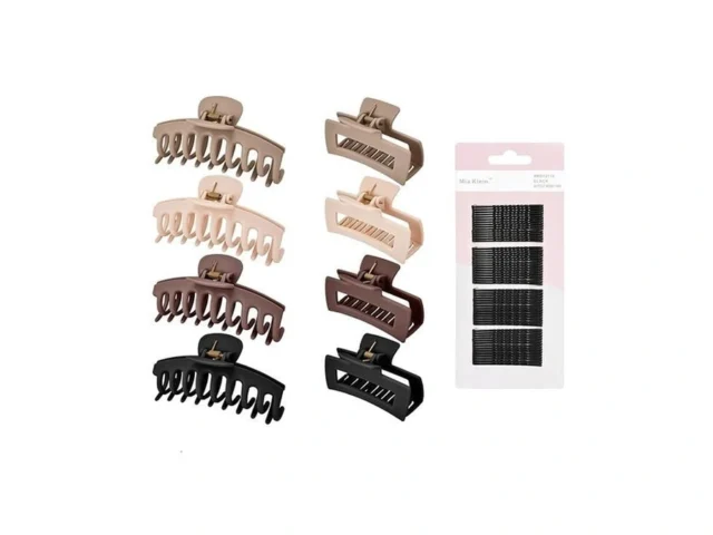 Mia Klein Hair Clips Set 8 Matte Non-slip Claw… – Coupon