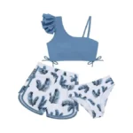 Weixinbuy Girls Swimsuit 3 Piece Bathing Suit For... - Coupon