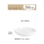 Malacasa 10 Large Pasta Bowls 56 Oz White Salad... - Coupon