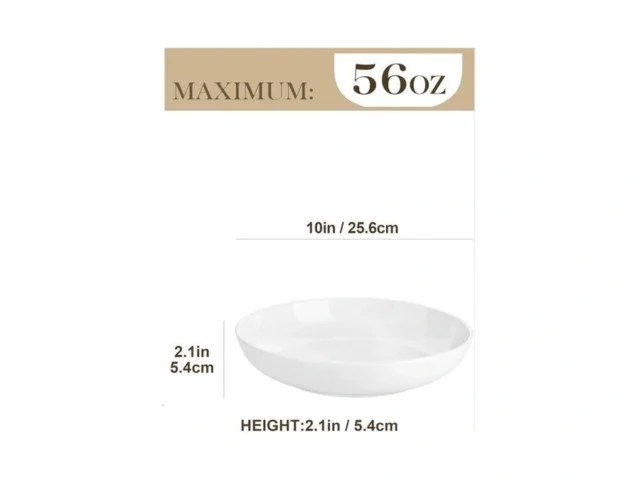 Malacasa 10 Large Pasta Bowls 56 Oz White Salad… – Coupon