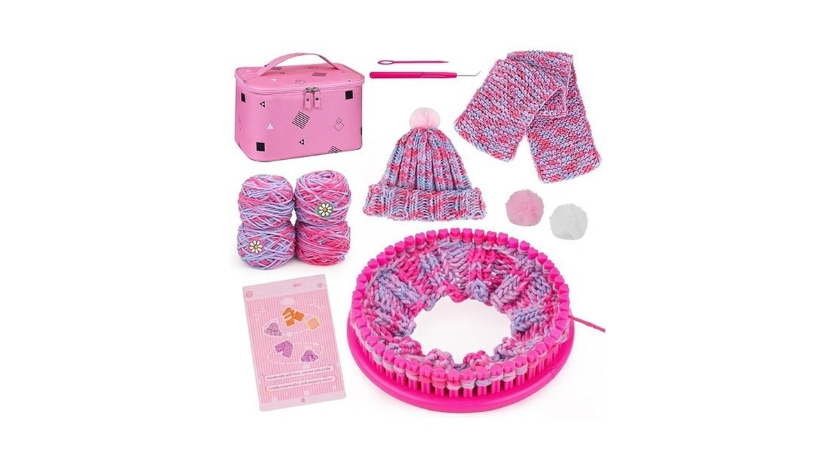 Prebox Knitting Loom Craft Kit For Kids Beginners -... - Coupon